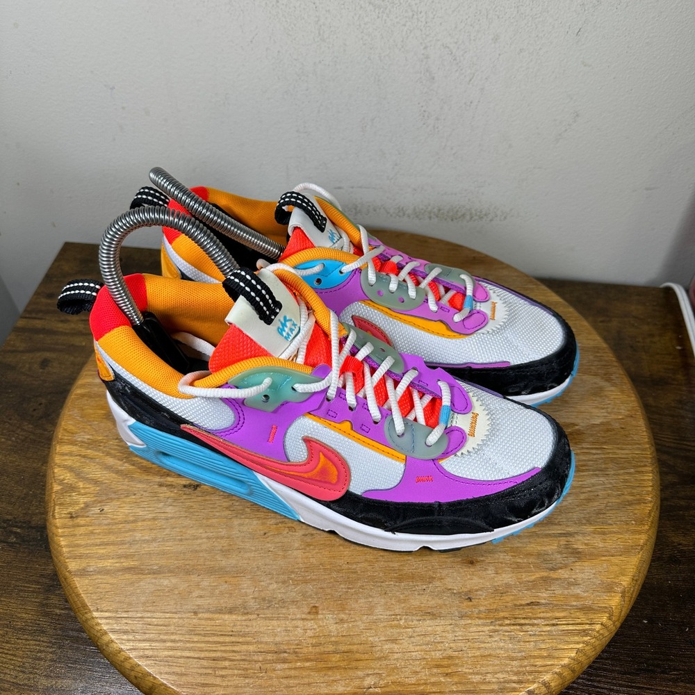 Nike Air Max 90 Futura Lunar Womens 7.5 White Pink FD0821-100 Sneakers